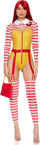 Miniatura 3 de Forplay Disfraz sexy de comida rápida para mujer, talla Me Up, multicolor