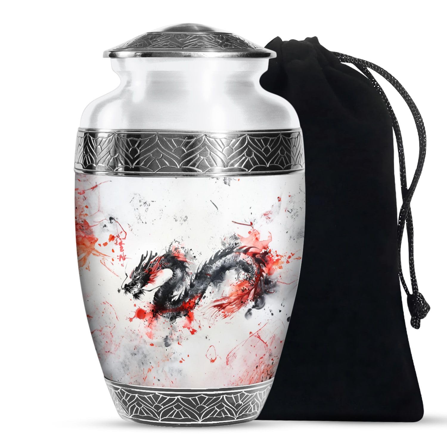 Dragon Urns for Human Ashes, urns for Human Ashes, Cremation urn Human Ashes, Large urn for Ashes for Women (Size -10 Inch), Unique urn for Ashes Adult Male, Memorial urn, Urn for Human Ashes