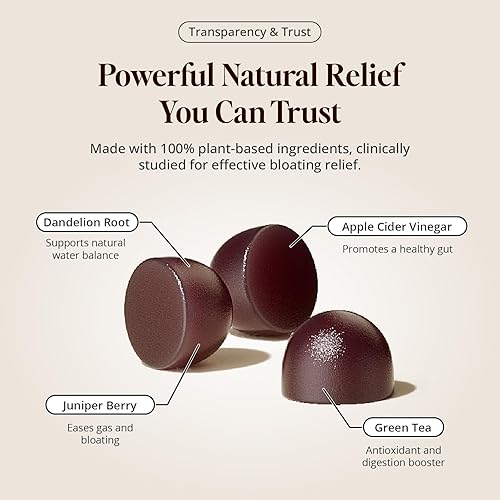 Miniatura 3 de Gomitas Debloat  Hinchazón rápida y alivio de gases  Apoyo digestivo a base de hierbas con vinagre de sidra de manzana, diente de león y té verde
