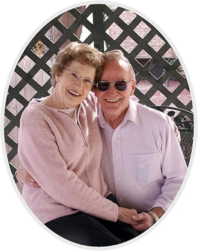 Miniatura 4 de CHUNCIN - Ceramic Memorial Photo Tile Photo Memorial Plaque for Garden Stones Ceramic Oval Picture for Headstone,Weather Resistant (3.5" X 4.7")