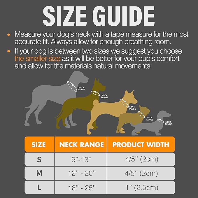 Collar para perro reflectante naranja talla L con cierre de seguridad miniatura 6