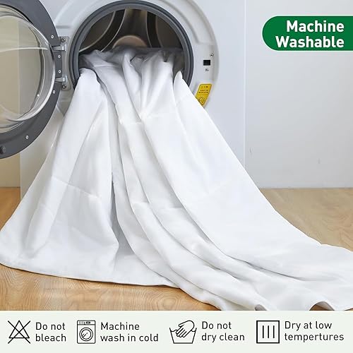 Miniatura 7 de Edredón 100% viscosa hecho de bambú, suave y ligero, tamaño Queen, edredón refrescante de verano transpirable para personas que duermen con calor, 8