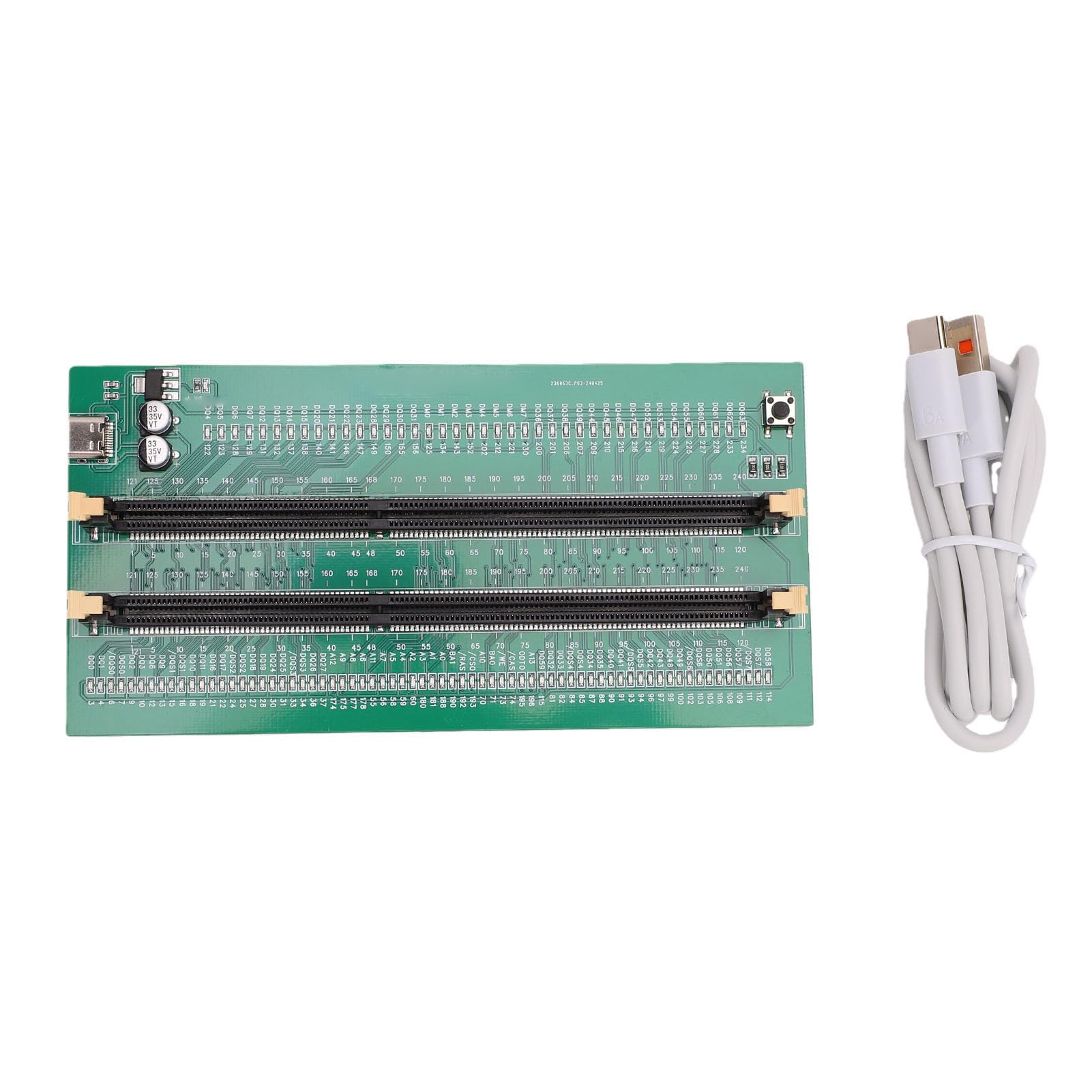 Tester pamięci Mavaol DDR3 Analizator diagnostyczny pamięci zasilacza typu C z diodą LED do rozwiązywania problemów