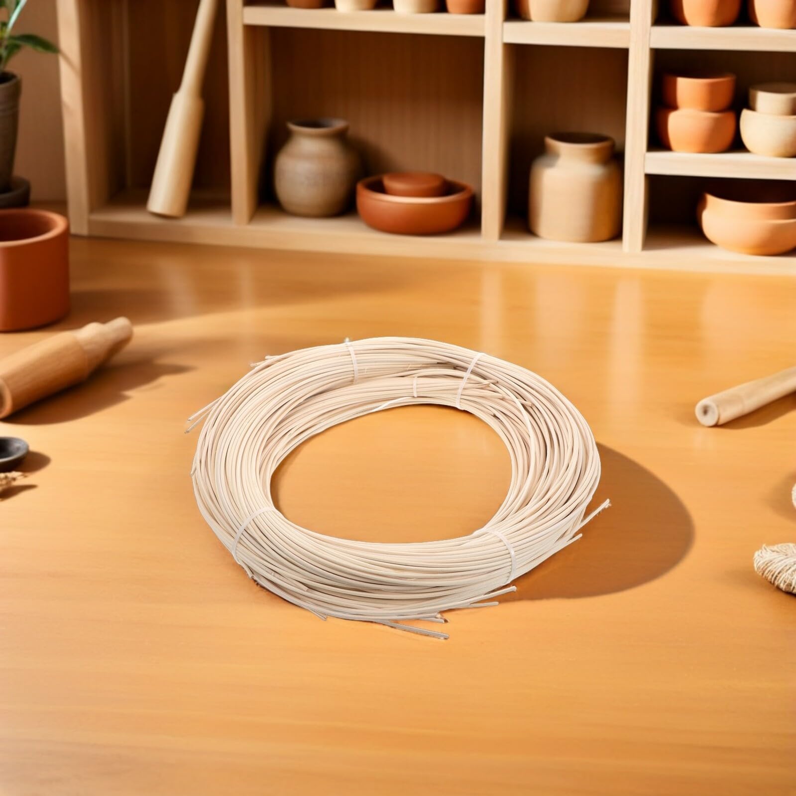 Healeved 250g Forniture per Riparazione di Vimini Materiale in Rattan per Sedie da Giardino e Cesti Intrecciati Strisce di Fissaggio per Mobili in Rattan e Realizzazione di Oggetti