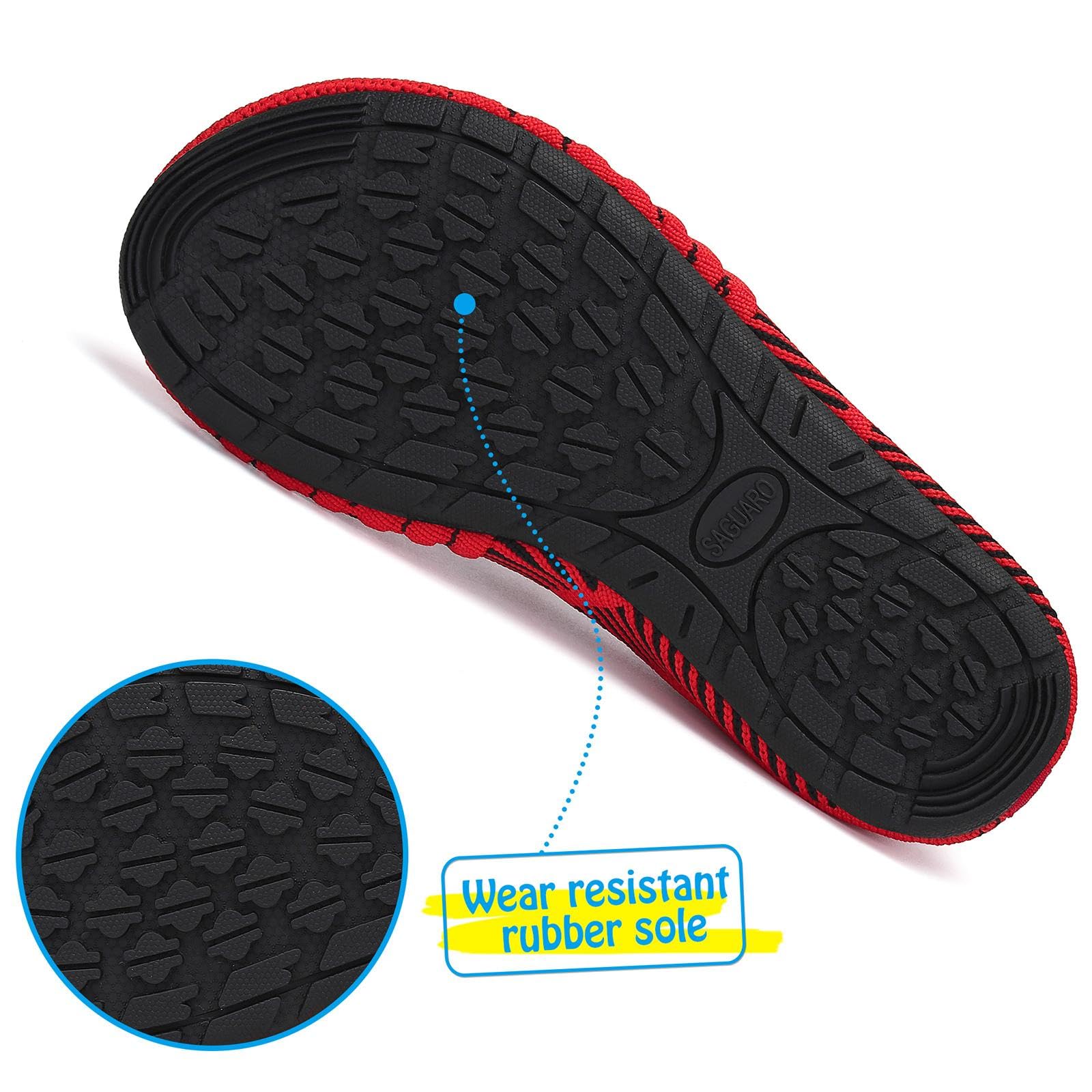 SAGUARO Scarpe da Scogli Bambino Bambina Scarpe Mare Bambini Scarpette Scogli Ragazze Ragazzi Scarpette Mare Antiscivolo Scarpe Immersione Leggere Scarpe Acqua Scarpe Nuoto, Gr. 18-37 EU