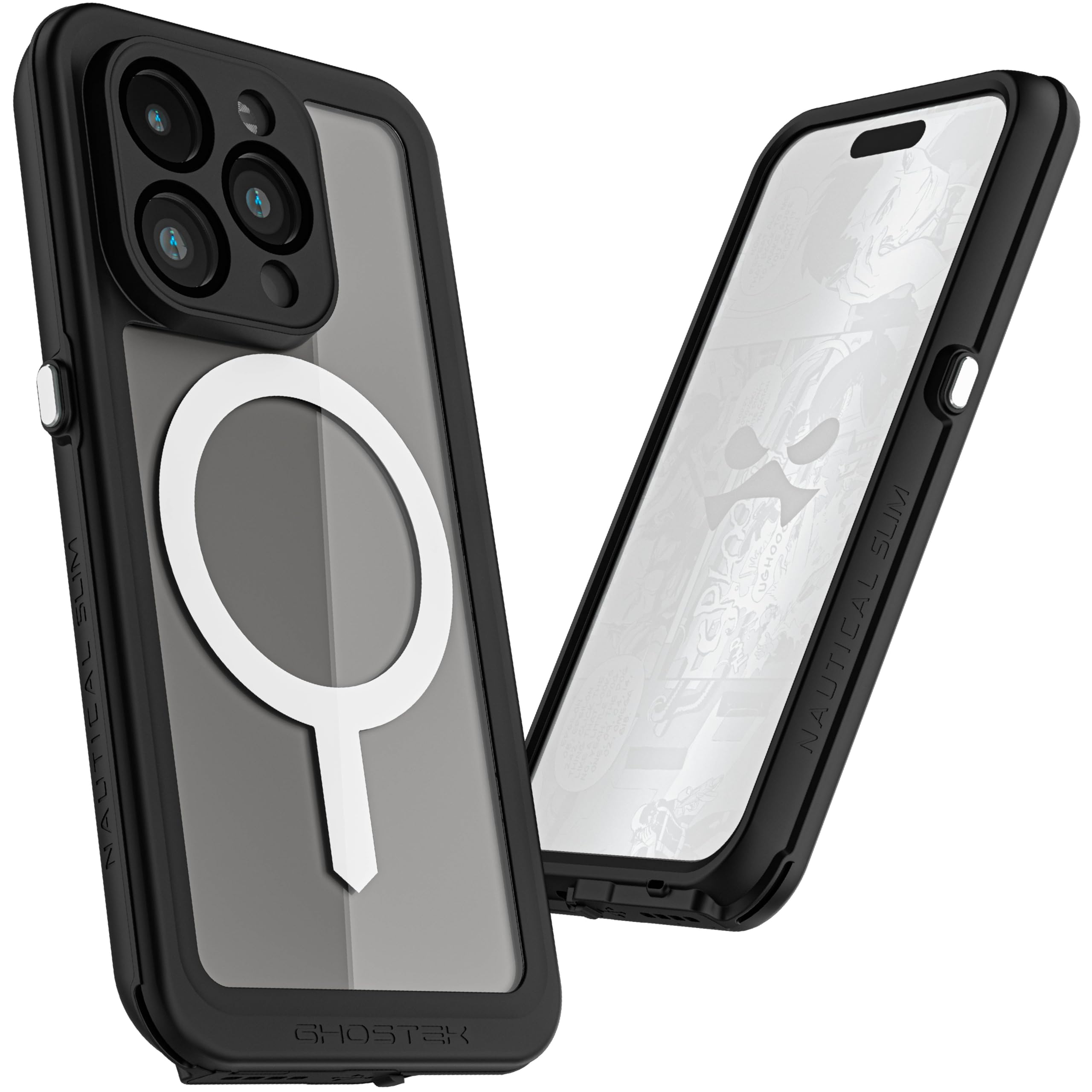 Amazon.co.jp: Ghostek ノーティカルスリム for iPhone 15 Pro クリア