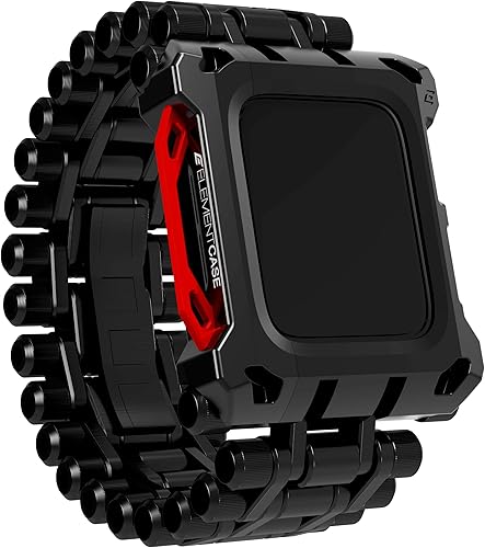 Element Case Correa de reloj Black Ops para Apple Watch Series 7/8 (1.772 pulgadas), resistente, audazmente única, correa de reloj de metal con