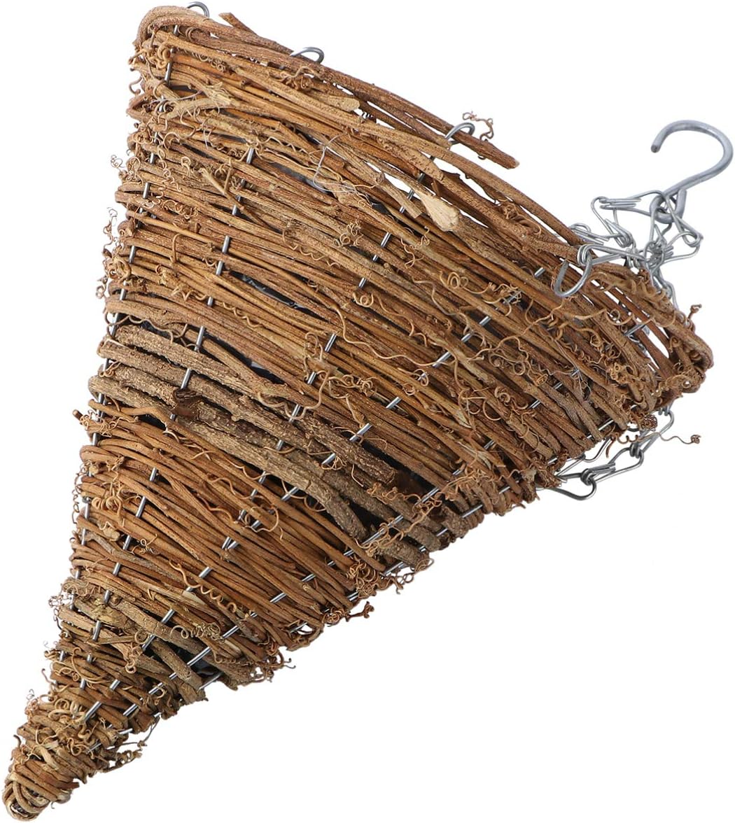 Vaguelly Cone Shaped Hanging Basket, Hanging Planter Basket
