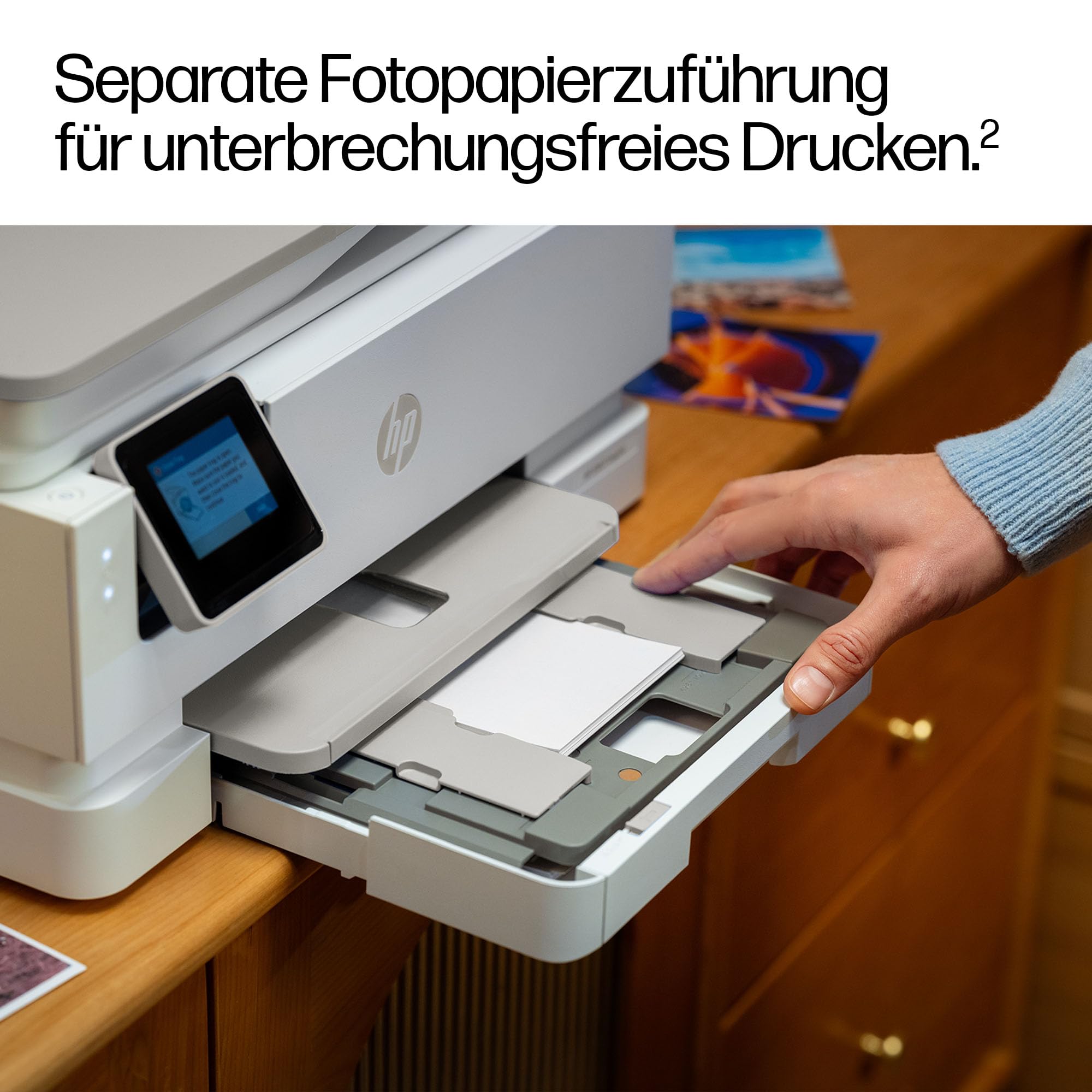 HP Envy Photo 7930 Multifunktionsdrucker, Tintenstrahldrucker, 6 Monate gratis drucken Instant Ink inklusive, Drucken, Scannen, Kopieren, Fotodruck, ADF, DIN A4, WiFi, USB