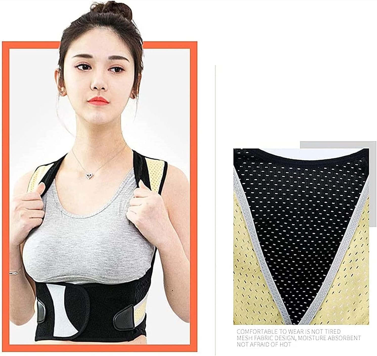 Corrector de Postura para Hombre y Mujer, Corrector de Postura de Espalda Completa, Ayuda a Mejorar la Postura Soporte de Hombro de Espalda Completa Ajustable(Medium)