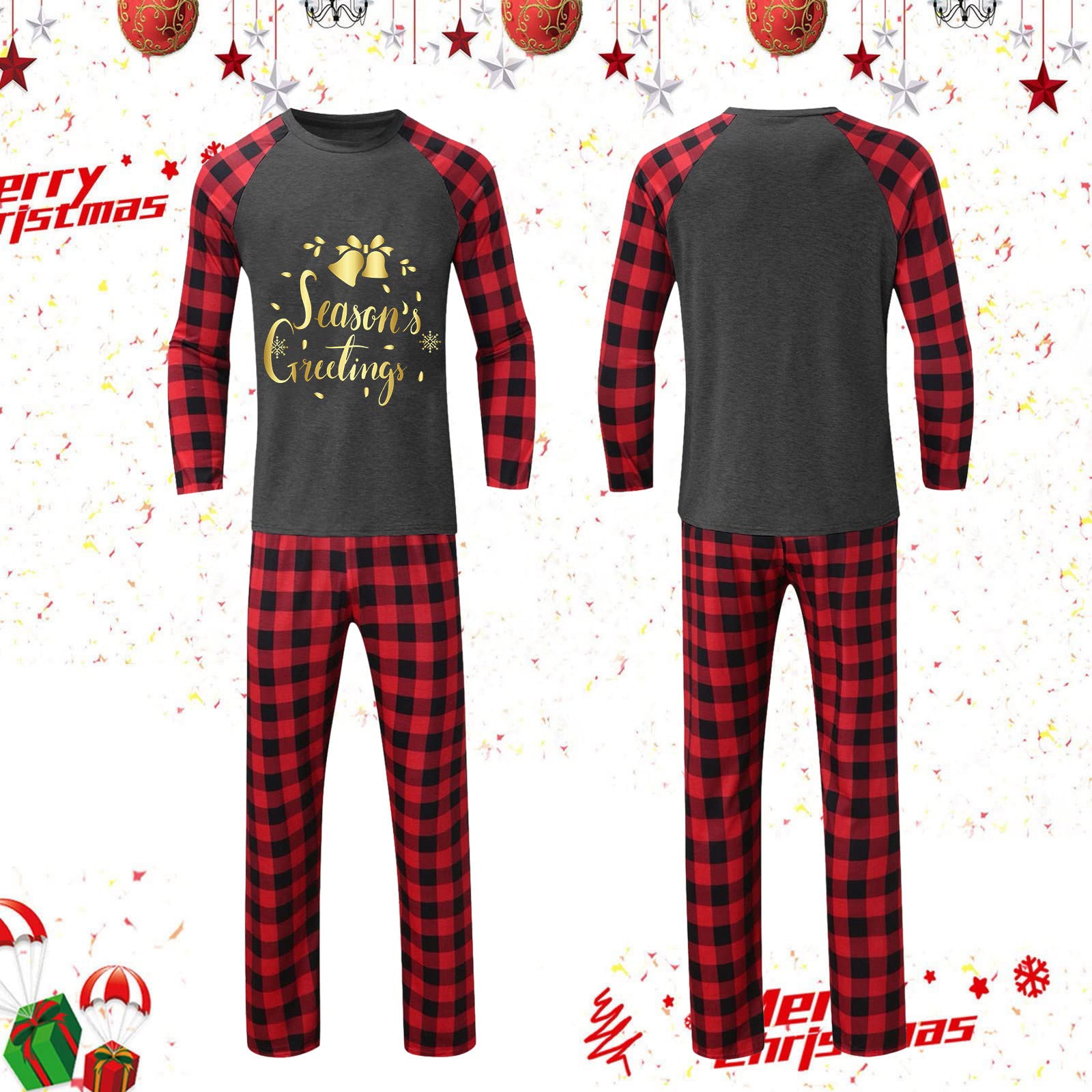 Pigiami Ragazzo Invernali 15 Anni Pigiama per la Famiglia Set Pigiama Natalizio Homewear Stile papà Pigiami Natalizi 7 Anni
