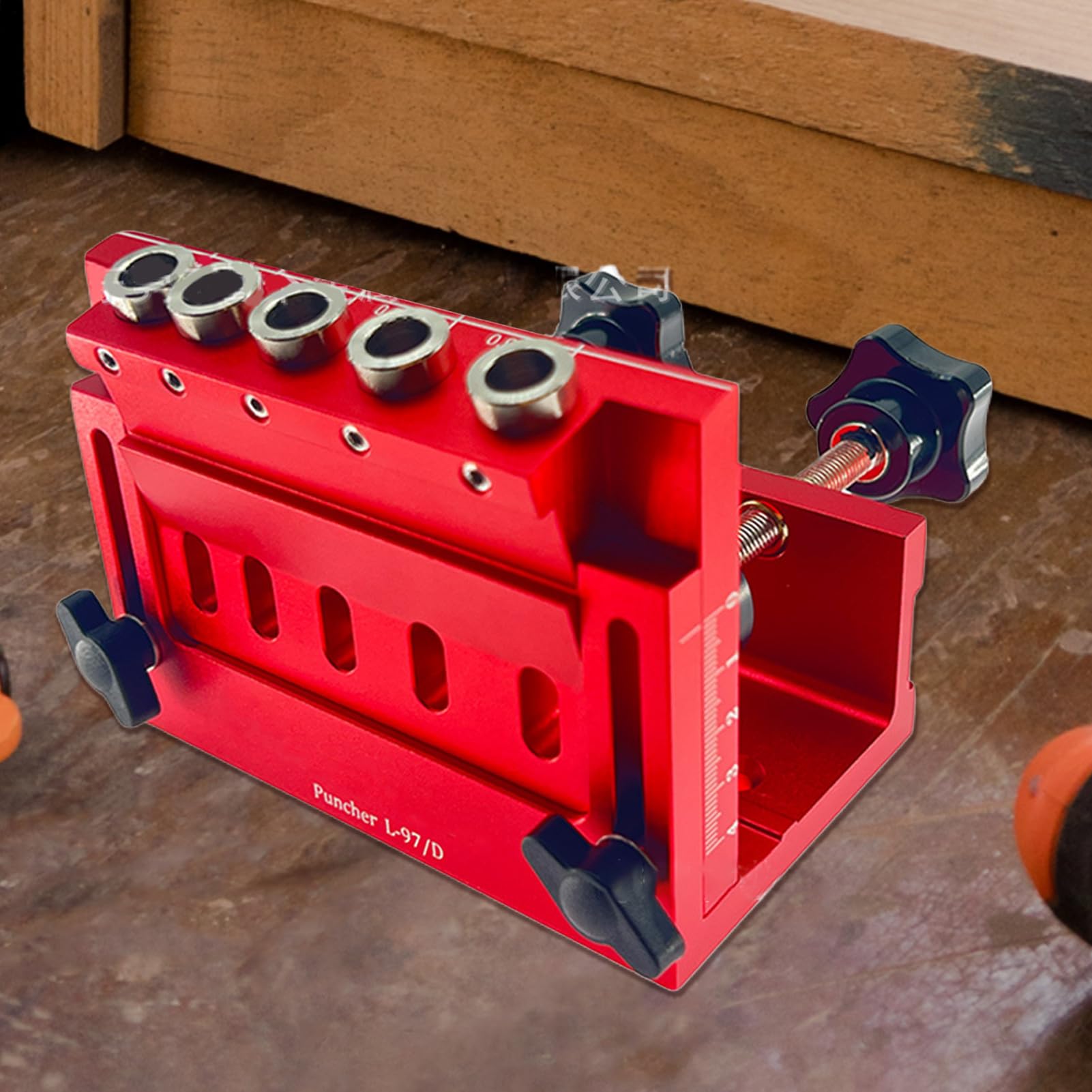 Pocket Hole Jig Set Lochlocator Dübel-Set | Aluminium Positionierhilfe Für Heimwerkerprojekte Und Holzarbeiten