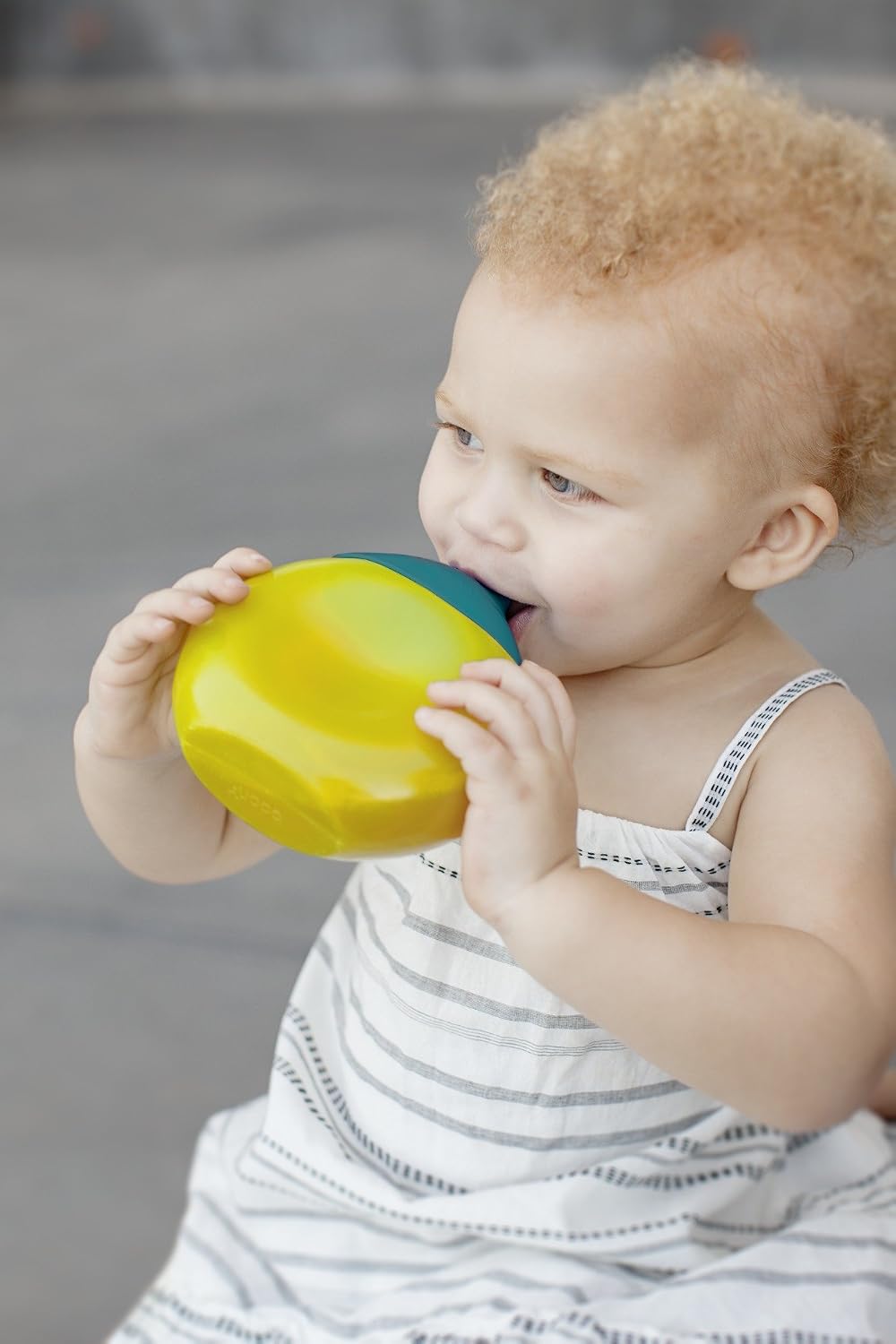 Boon Fluid Sippy Cup, Teal/Yellow, 10 Ounce