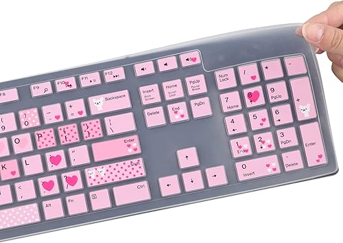 Miniatura 5 de Funda de teclado para Dell KM636 KB216 KB216t KB216d KB216p Teclado inalámbrico e inalámbrico, Dell Optiplex 5250 3050 3240 5460 7450 7050, Dell