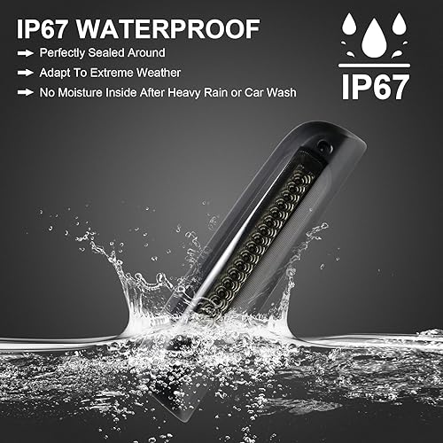 Miniatura 4 de Tercera tercera luz de freno LED compatible con Silveradopara Sierra 1500 1500LD 2500HD 3500HD 2014-2019, montaje de lámpara de luz de carga para