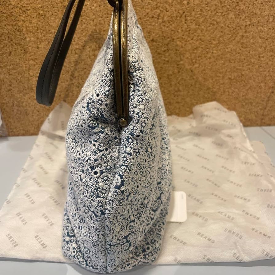 ミナペルホネン skyful 本革 バッグ ハンドバッグ レア 貴重 ブルー