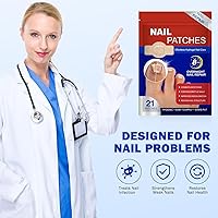 Vista 9 de Parches de uñas, parches de uñas de 42 piezas para uñas de los pies, parches de tratamiento de uñas extra fuertes, yesos de uñas extra fuertes de 8