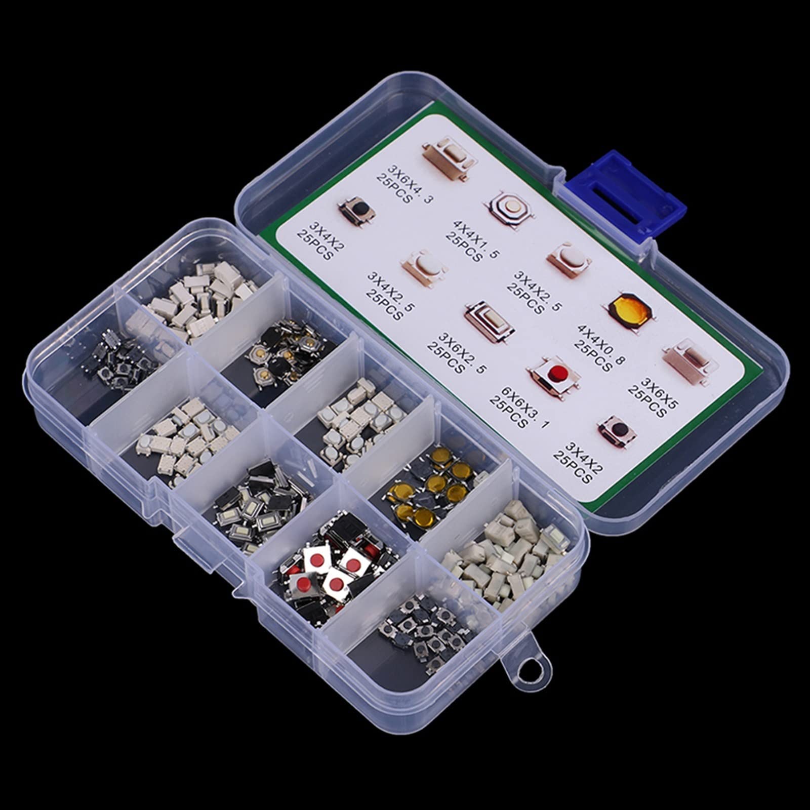 Bouton poussoir tactile : réparez une télécommande en panne avec ce kit de 250 pièces