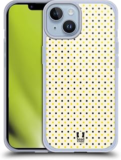 Head Case Designs Yellow Dots Busy Bee Pattern Gel Case [Military Grade Protection] Compatible with Apple iPhone 14