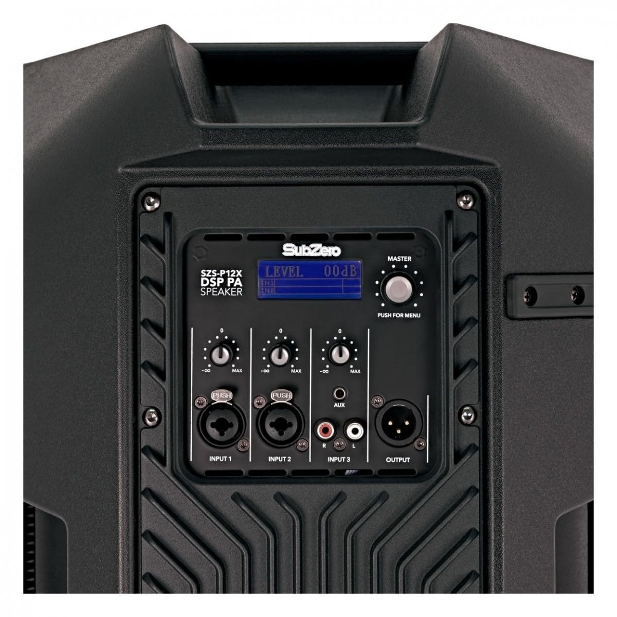 SUBZERO Altavoz Activo para megafonía de 12 Pulgadas con tecnología DSP integrada, Negro