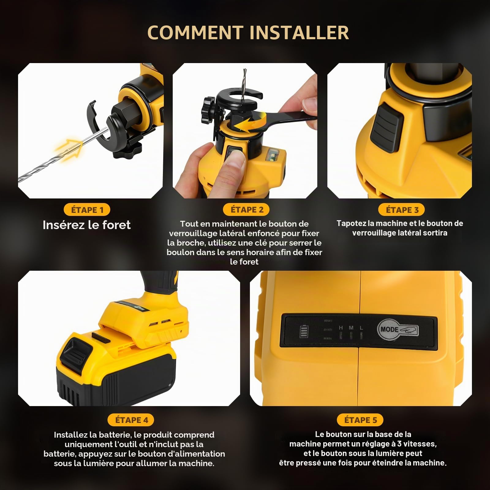 Coupe-cloison sèche sans fil pour Dewalt, 30 000 tr/min, scie à tronçonner sans balais avec lumière LED, scie rotative à profondeur réglable pour cloison sèche, kit de scie à spirale compacte pour