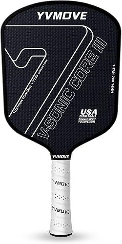 Pickleball Paddle with T700 Raw Carbon Fiber Surface & 16mm STR-Core Power Polymer Core, Premium Pickle Ball Racket Designed for Ultimate Spin &