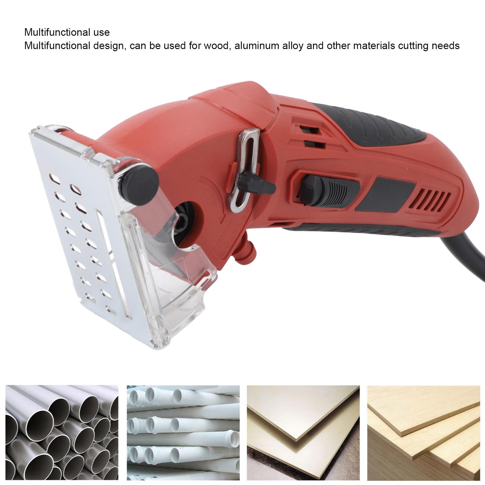 Sierra de Sierra de Mini Efficienza Elettrica Elettrica 400W Squeddata per Plastica in Metallo in PVC: Ideale per un Taglio Rapido e Facile Piccole Aree di Lavoro