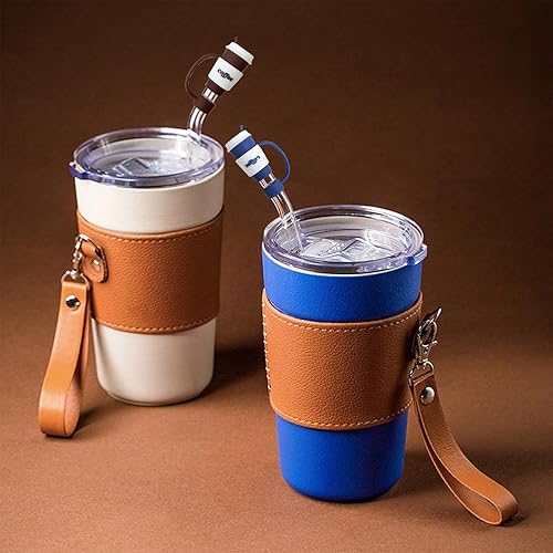 Miniatura 5 de Cubierta de pajilla, 3 tapas de popote para tazas Stanley de 30 y 40 onzas, forma de taza de café, fundas de silicona de grado alimenticio, lindos