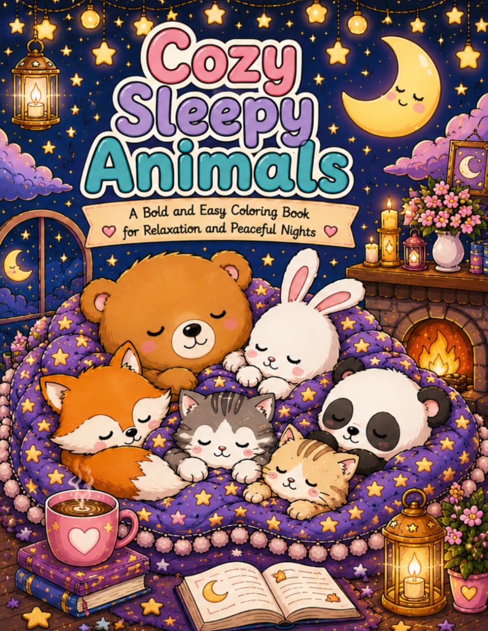 Cozy Sleepy Animals: Gentle Cozy Scenes for Quiet Hearts