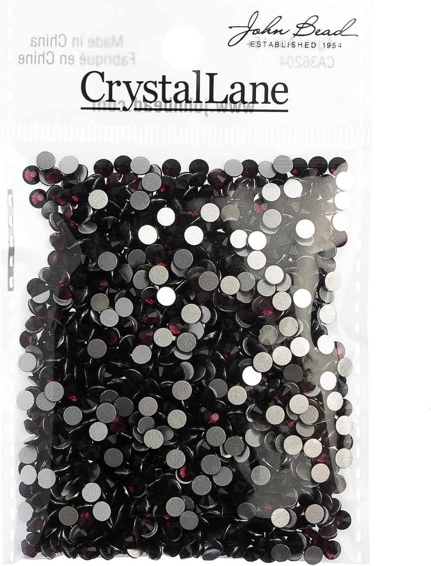 1440pcs Crystal Lane ss16 (4mm) Purple Amethyst Rhinestones Flat Backs, Round Glass Gemstone Embellishments