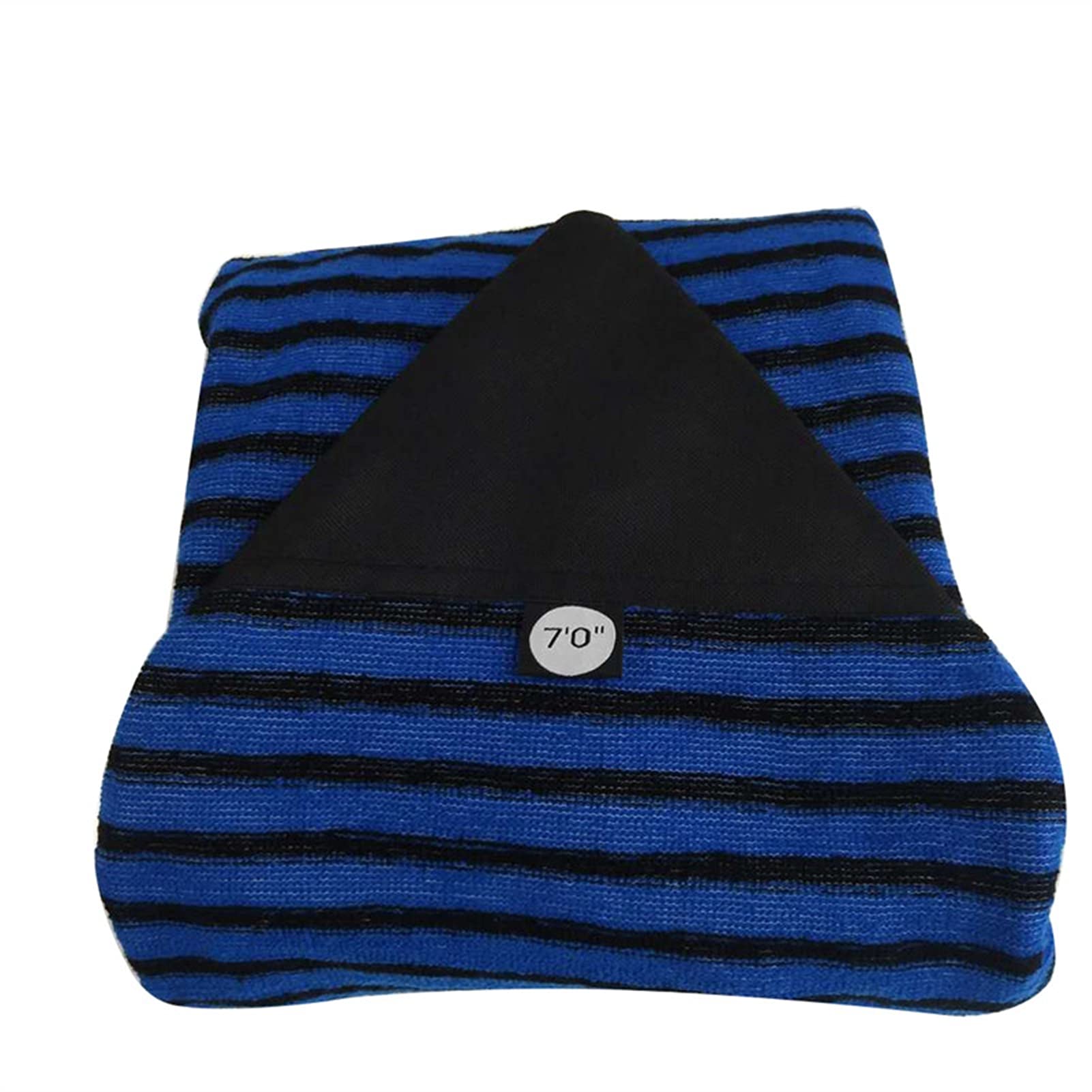 7ft Surf Board Sock Lightweight Surfboard Sock Cover Bag Protective Sock for Longboard Shortboard Fishboard (Color : 7ft Blue and Black)