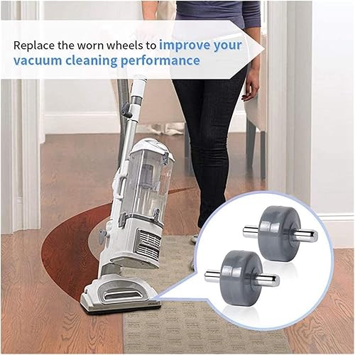Miniatura 3 de 2 pares de ruedas de repuesto compatibles con aspiradora Shark compatibles con modelos NV350 NV351 NV355 NV356E NV500 NV501