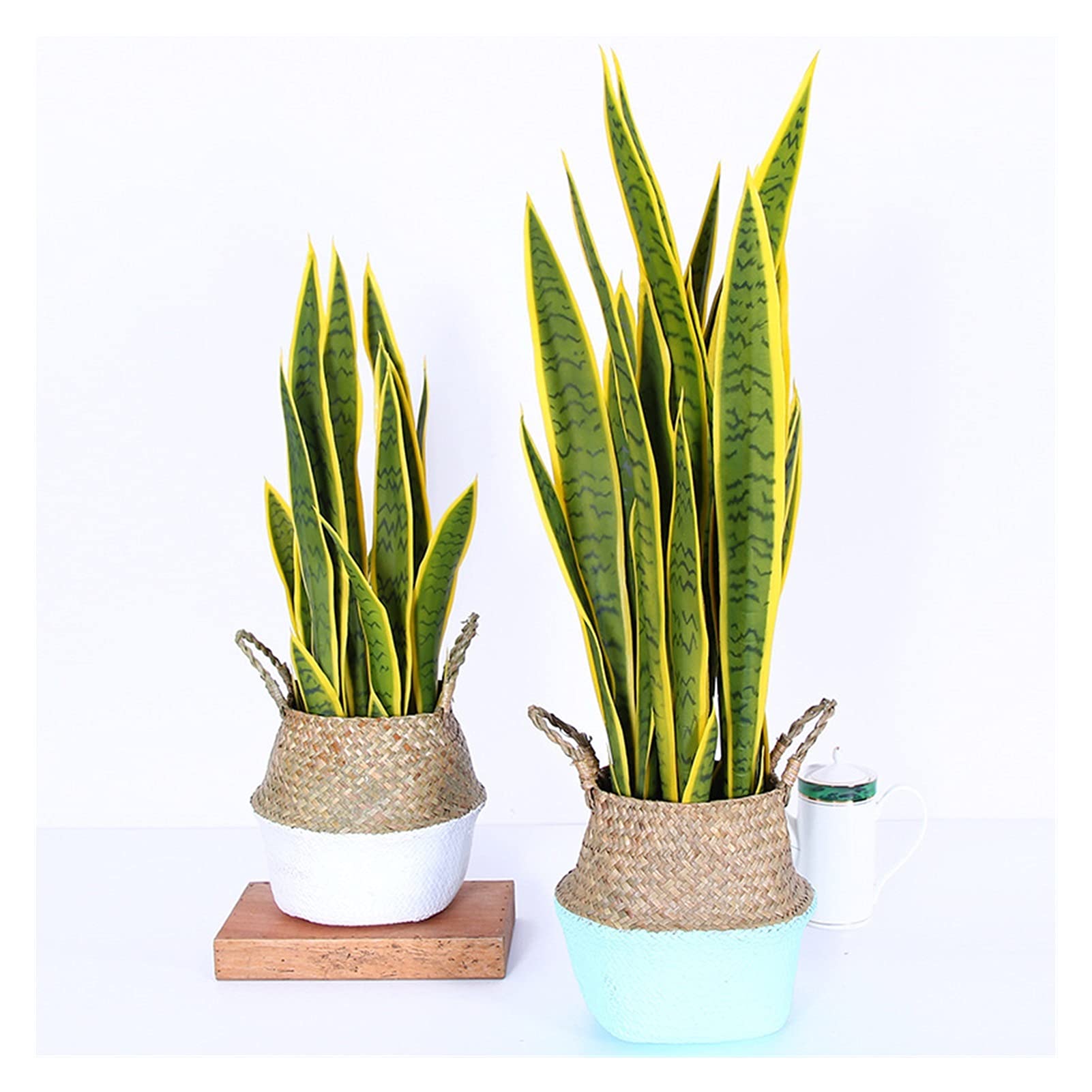 YANGQI yaoqijie 1 Set künstliche sansevieria trifasciata Schlange Pflanze Tropische grüne Pflanze hauptdekoration groß PU. Sukkulente hohe qualität. Lasting