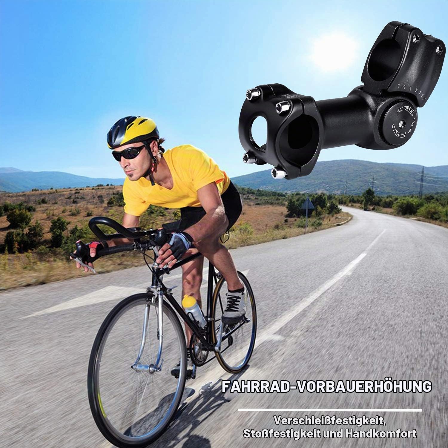 rennrad lenker verlängerung Yizhet Fahrrad Verlängerung, 110mm, 31,8mm/25,4mm geschenkpackung Frame Size:62 Van Rysel Rennräder für