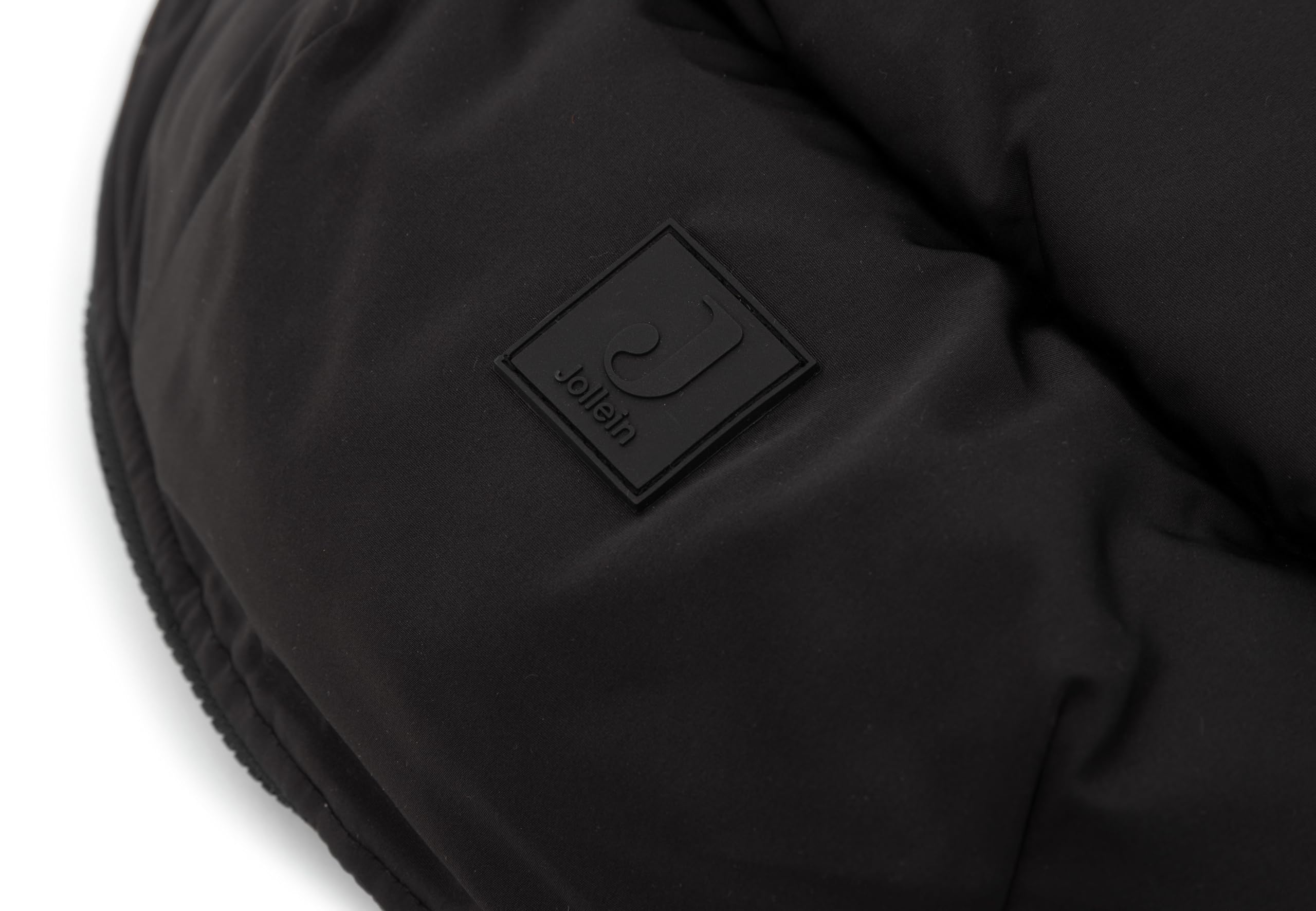 Jollein Fußsack Puffed Schwarz Babyschale Kinderautositz Gruppe 0+ Kinderwagen 3-Punkt 5-Punkt Gurt