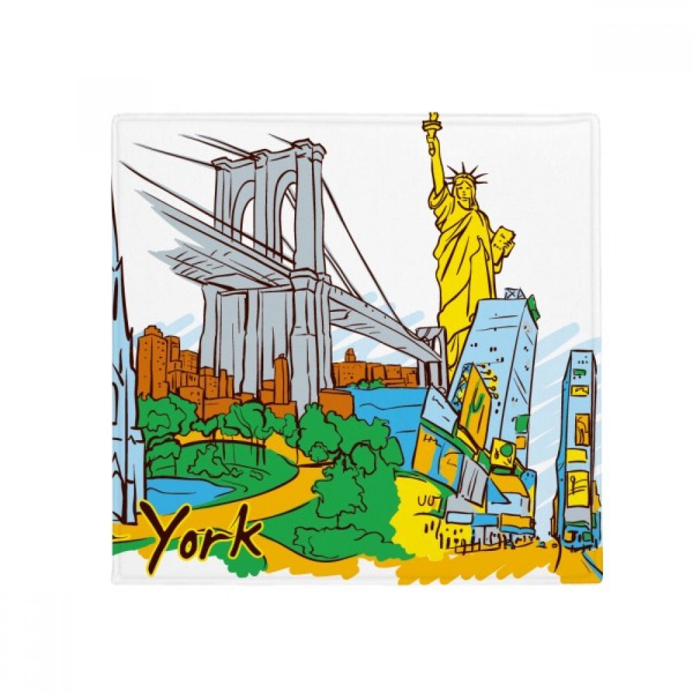 Tapis New York aquarelle 50x50 cm, l'idée cadeau déco originale