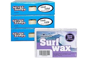 EHOMEA2Z Surfboard Wax Basecoat Bundle with Sticky Bumps
