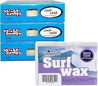EHOMEA2Z Conjunto de base de cera de prancha de surfe com saliências pegajosas, cera fria para surfe, acessórios de surfe, cera de surfe