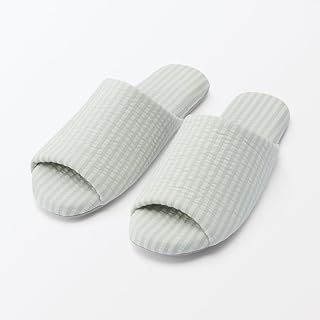 無印良品 綿サッカー織 履き心地やわらか足なりスリッパ