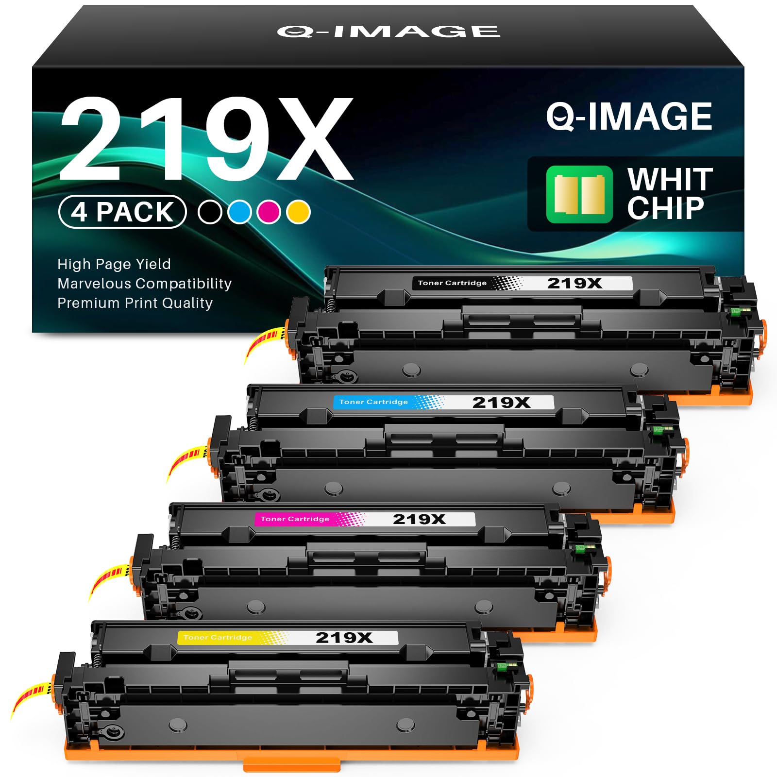 219X 219A Cartuccia Toner (Con chip) Compatibile con HP 219X 219A Toner