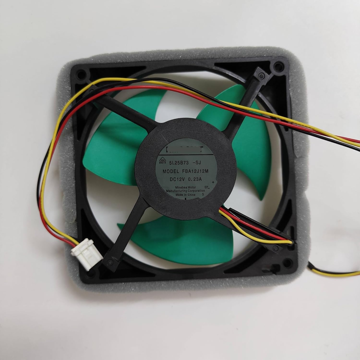 Refrigerator Freezer Fan Motor 4715JL-04W-S29 DC 12V 0.23A Replacement for Midea Whirlpool Refrigerators Cooling