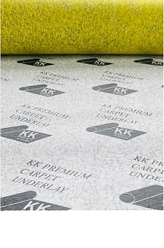7mm Thick PU Foam Carpet Underlay Luxury Comfortable Soft Durable Stain Resistant Great Heat and Sound Insulation Eco-Friendly Ideal for Bedroom Living Room (5m²)