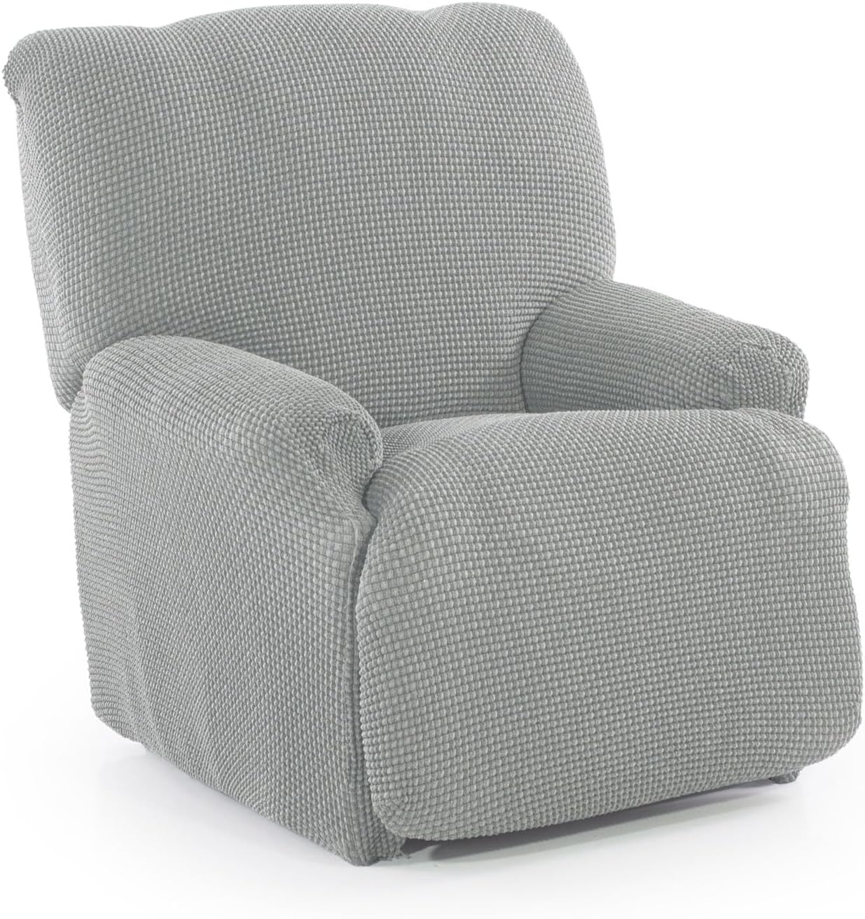 FAVERTI® Funda Elástica Sillón Relax Pies Juntos Reclinable de 70 a 90cm | Modelo Reale | Azul | Funda Sillón Abatible Universal | Protector de Calidad Tejido Jacquard Tacto algodón