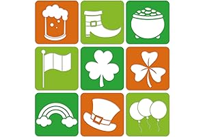 27-Piece Reusable Shamrock Stencils for Endless Creative Expression