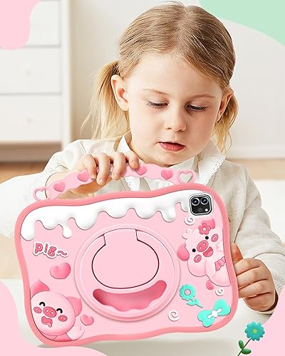 Vista 57 de Funda para iPad Air de 11 pulgadas M2 2024/M3 2025/Air 5ª/4ª generación, Pro 11 pulgadas, funda de silicona con soporte para iPad Air 10.9/Air5/Air4