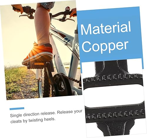 Miniatura 4 de BESPORTBLE 1 juego de monturas fáciles de montar regalos para la familia de bloqueo de bicicleta de montaña tacos de pedal autobloqueante pedales