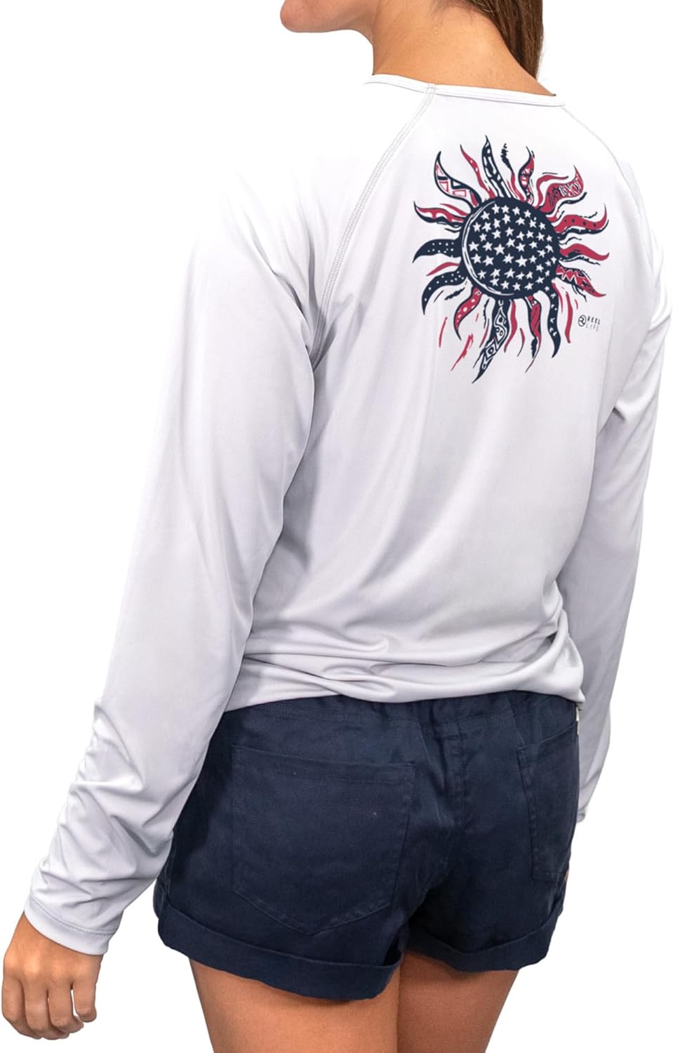 Reel Life Women's Long Sleeve - UPF 50+ Sun Shirts for Women, Quick-Dry UV Protection Clothing, 4-Way Stretch with Thumbholes