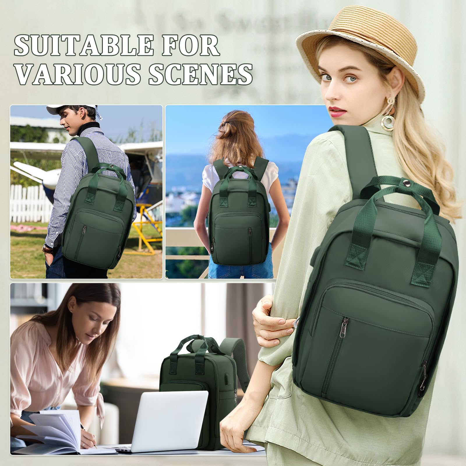 SZLX Zaino Ryanair 40x30x20 Sottovuoto con Pompa Zaino Ryanair 40x20x25 Donna Zaino da Viaggio Wizzair Bagaglio a Mano Uomo per Laptop da 14 Pollici Borse da Cabina 45x36x20 Easyjet con Porta Scarpe