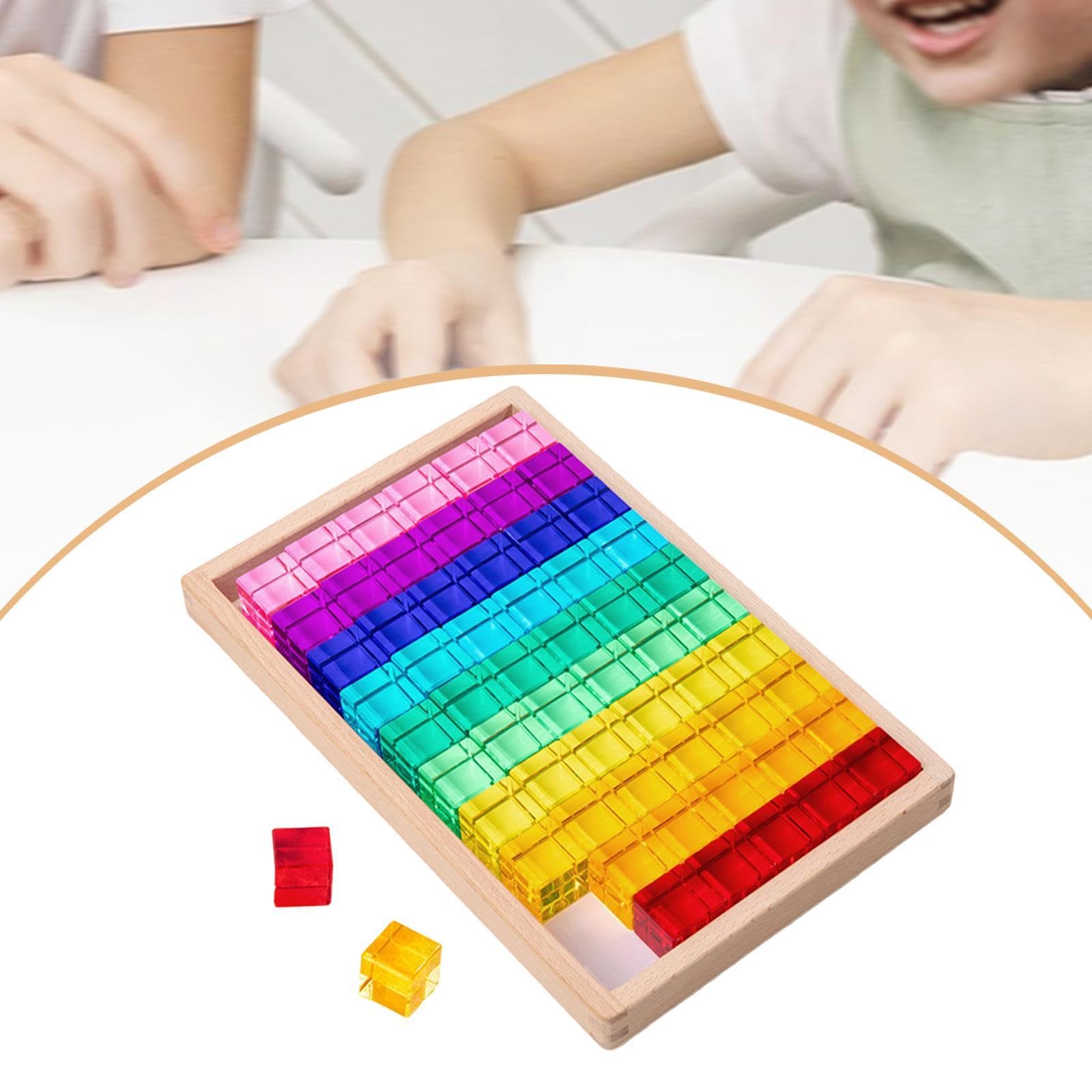 Cubos de Construcción Apilables para Fomentar La Motricidad Fina Y El Desarrollo Sensorial: ¡Ideal para Regalar!, 60 Piezas