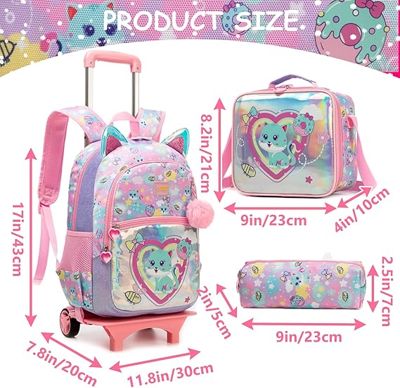 Sac A Dos Ecole Roulettes Sacs U00e0 Dos Pour Filles Cartable